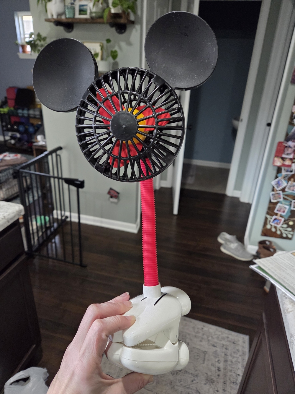 Disney Parks Mickey Mouse Portable Flexible Fan for Car Stroller Desk 17"